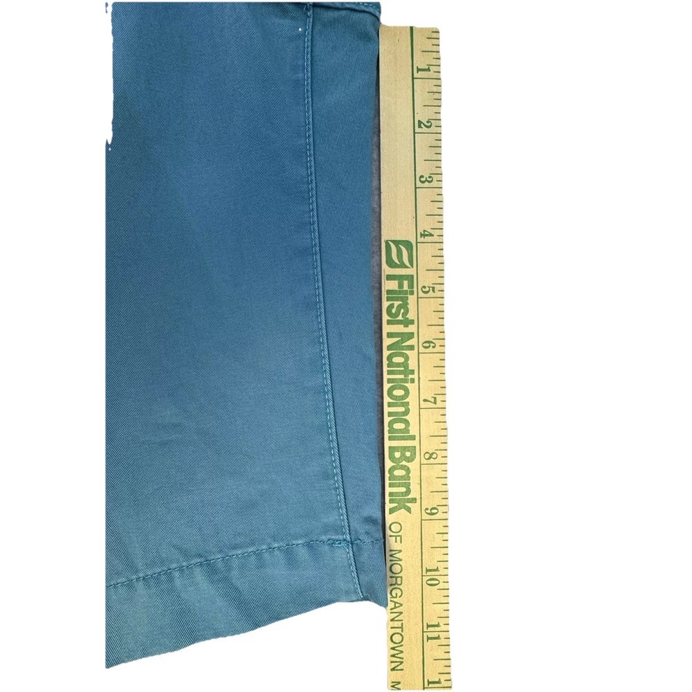 GAP Khaki Shorts Mens 32 Teal - Picture 6 of 8
